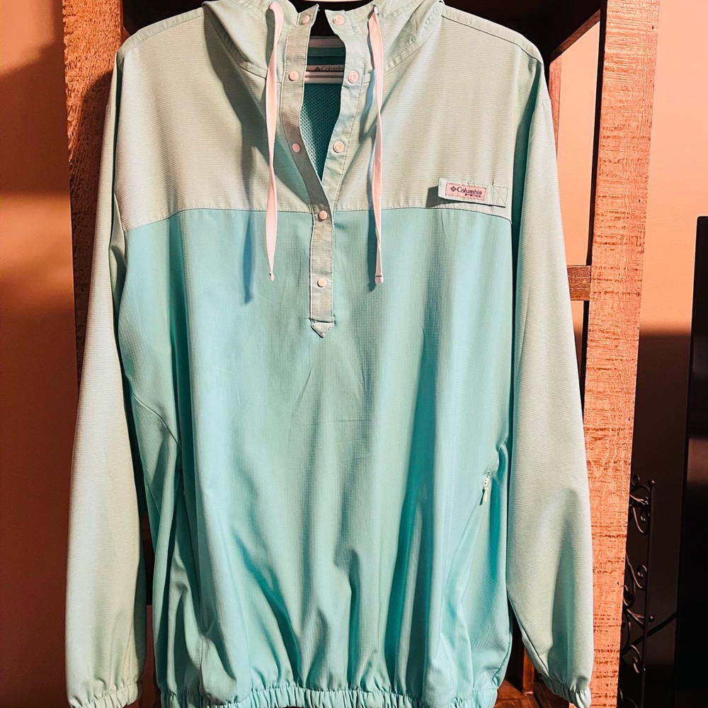 Columbia Teal Green Pullover - Women’s XL